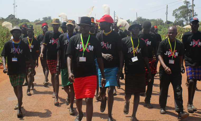 Karamoja youth joins the match to Karuma protesting Amama visit