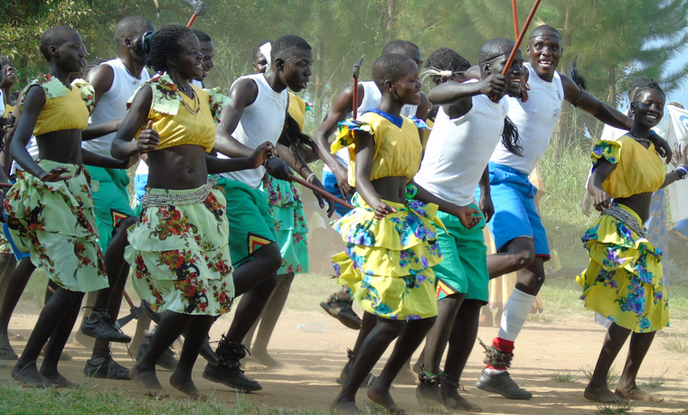Children dances ‘Ajere’ dance during a dissemination workshop of intangible culture heritage at Pageya parish, Koro Sub County in Gulu district on Tuesday this week