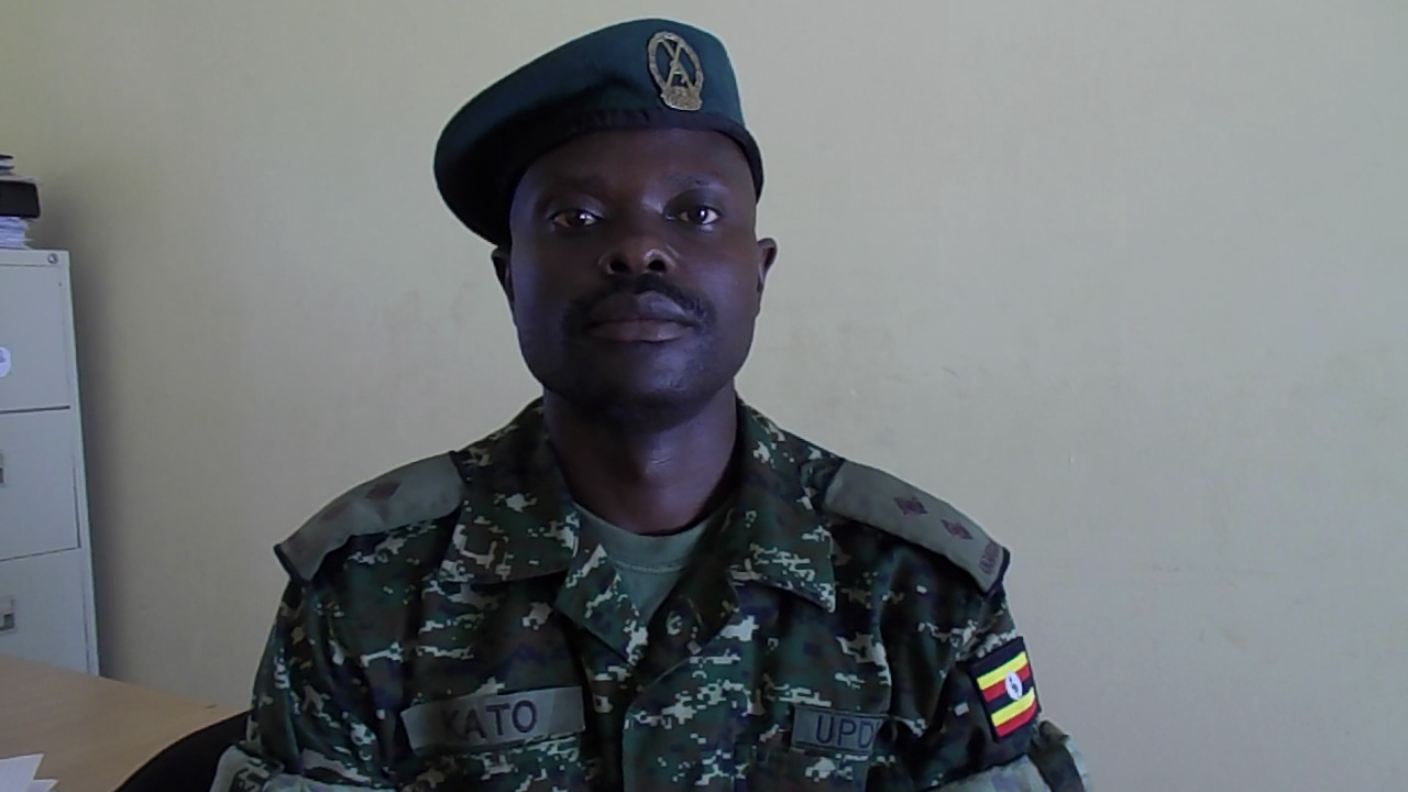 Lt. Ahmad Hassan Kato, the acting 4th Division UPDF spokesperson in Gulu